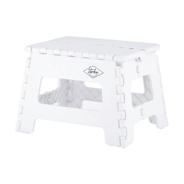 フォールディングステップスツール H22cm WH 1個箱 /業務用/新品/送料別