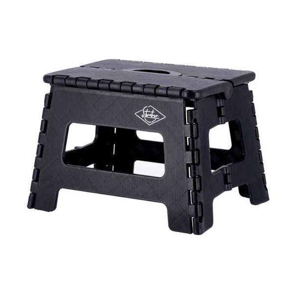 フォールディングステップスツール H22cm BK 1個箱 /業務用/新品/送料別