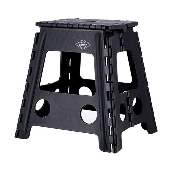 フォールディングステップスツール H39cm BK 1個箱 /業務用/新品/送料別