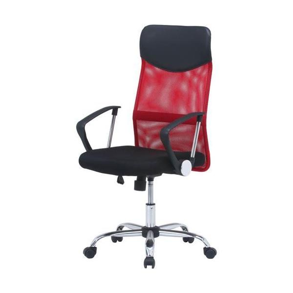 メッシュハイバックチェアー HF-98RD レッド /業務用/新品/送料別