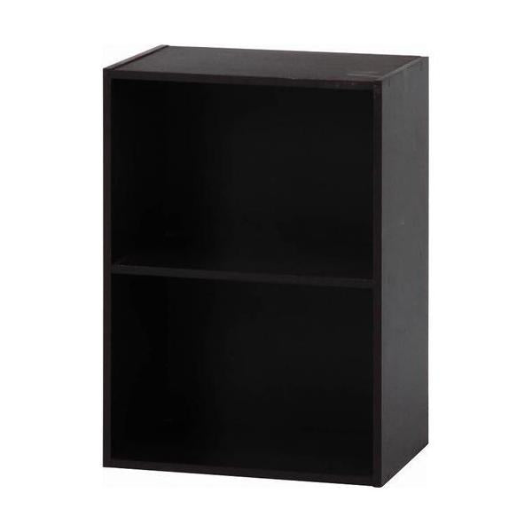 カラーボックス2段 BR (セット数：2) /業務用/新品/送料別