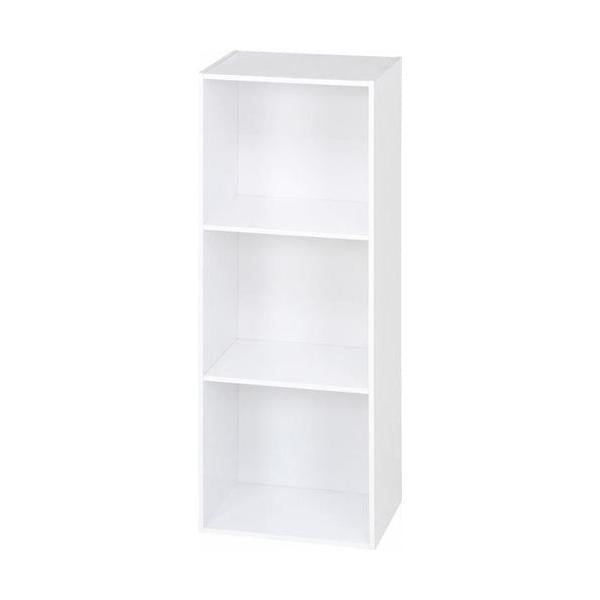 カラーボックス3段 A4対応 WH (セット数：2) /業務用/新品/送料別