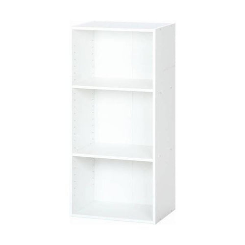 カラーボックス 可動棚3段 WH (セット数：2) /業務用/新品/送料別
