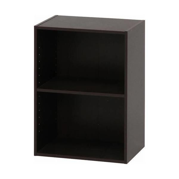 カラーボックス 可動棚2段 BR (セット数：2) /業務用/新品/送料別
