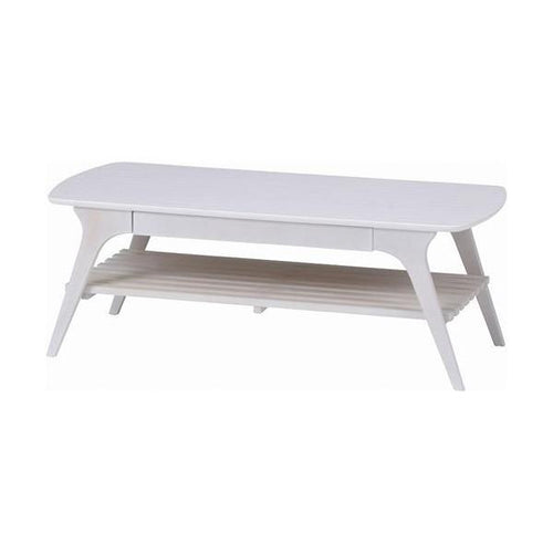 引出し付キセンターテーブル WH /業務用/新品/送料別