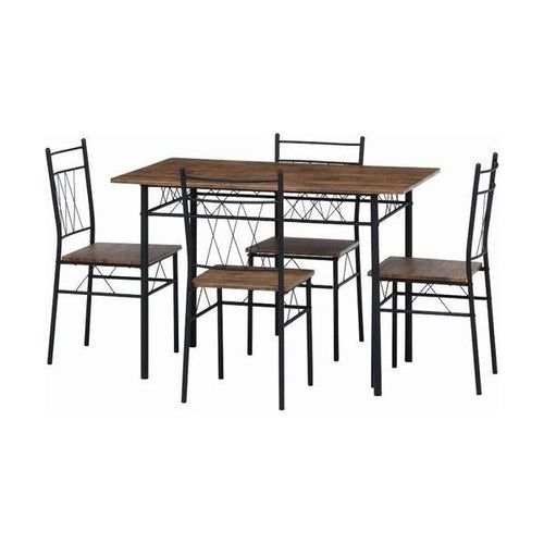 KDダイニング5点セット フルーレ BR /業務用/新品/送料別