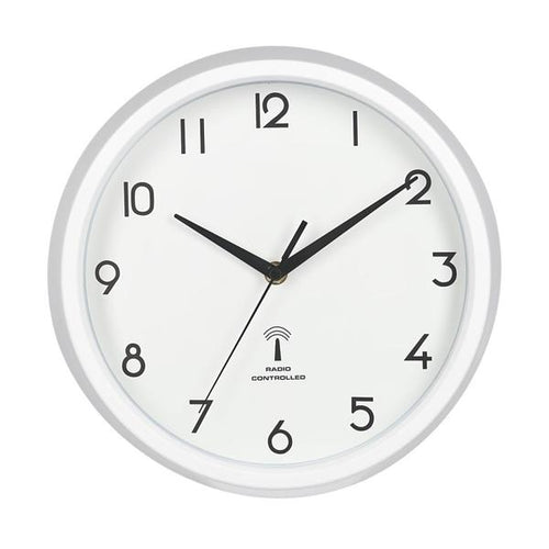 電波掛時計 カペラ Φ２７cm ＷＨ（２７２６８） EG8819P-RC 3個入/業務用/新品/送料別