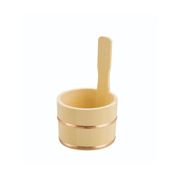 6-113-03/ヒバ 片手湯桶 約口径14.3×高さ23.8(10.3)/業務用/新品/小物送料対象商品