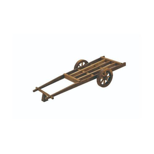 6-097-09/ミニ 大八車  渋茶 約幅61×奥行25.5×高さ12.5cm/業務用/新品/送料無料