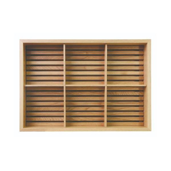 6-052-01/DS・Tools Tray すのこ仕様 タモクリア/仕切り付 約幅44×奥行30.9×高さ8cm/業務用/新品/送料無料