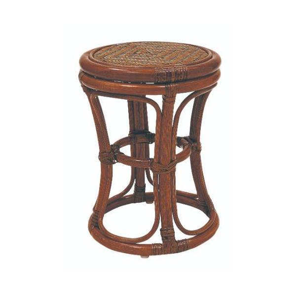 6-112-04/籐 スツール ライトブラウン 約口径33×高さ45cm/業務用/新品/小物送料対象商品