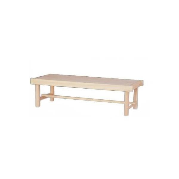 6-083-05/ひのき 床机(無塗装)  約幅150×奥行60×高さ40cm/業務用/新品/送料無料