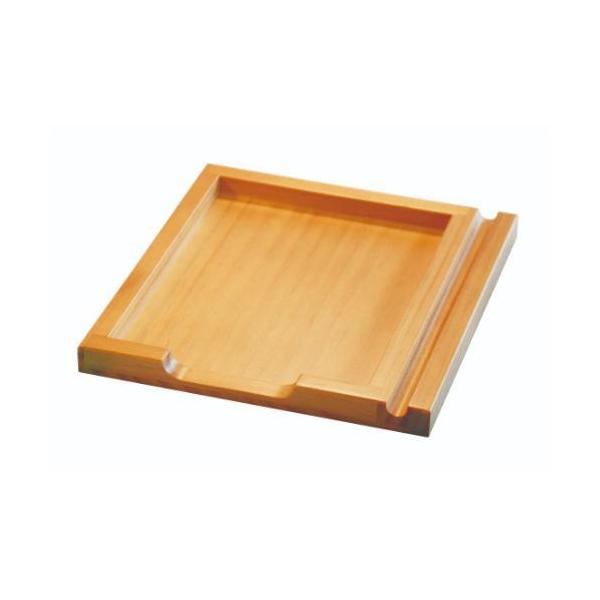 6-069-10/メモトレイ 木製 ナチュラル 約幅16×奥行17.4×高さ1.2cm/業務用/新品/小物送料対象商品