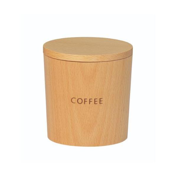 6-056-07/木製 コーヒーキャニスター  ビーチ 口径9.5×高さ9.7cm/業務用/新品/小物送料対象商品