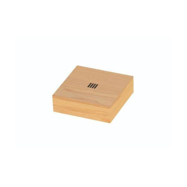 6-061-03/SB 正角菓子入れ タモ クリアー/格子模様 約幅12×奥行12×高さ3.6cm(身内寸約幅11.2×奥行11.2×高さ2.65cm)/業務用/新品/小物送料対象商品