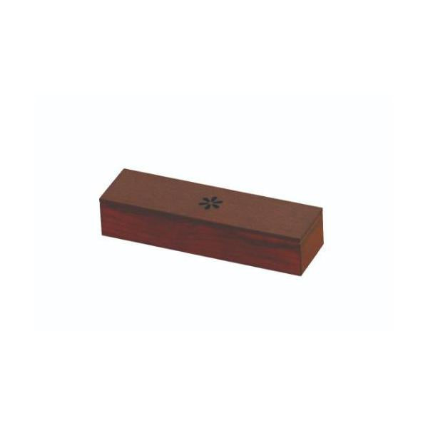 6-063-03/SB 長角菓子入れ タモ ブラウン/花模様 約幅18×奥行5×高さ3.6cm(身内寸約幅17.2×4.2×高さ2.65cm)/業務用/新品/小物送料対象商品