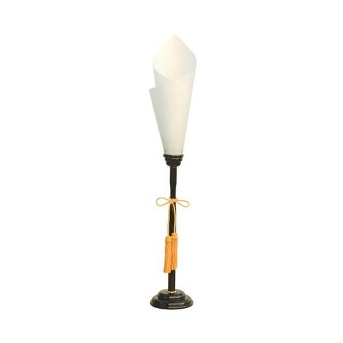 6-086-15/木製燭台 黒塗 H110cm 約口径18×高さ110cm/業務用/新品/送料無料