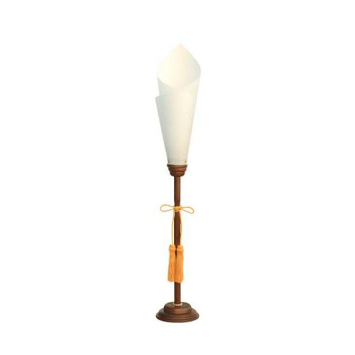 6-086-19/木製燭台 ケヤキ色 H110cm 約口径18×高さ110cm/業務用/新品/送料無料