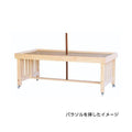 6-031-03/ひのき平台什器 パラソル仕様 約幅180×奥行90×高さ70cm/業務用/新品/送料別途見積