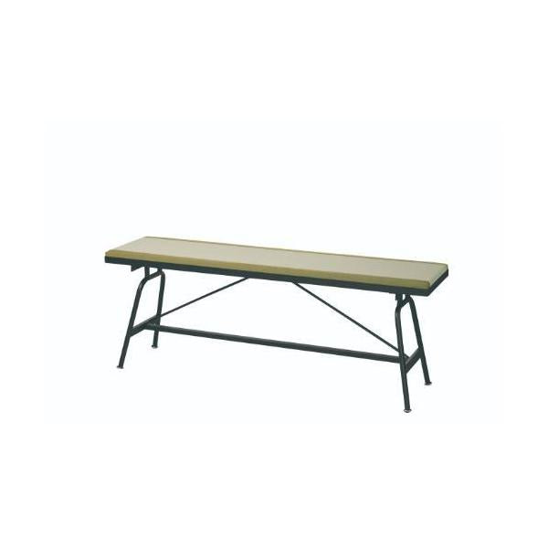 6-082-10/アイアン 畳ベンチ 大 座/樹脂 GR 約幅120×奥行30.4×高さ45cm/業務用/新品/送料無料