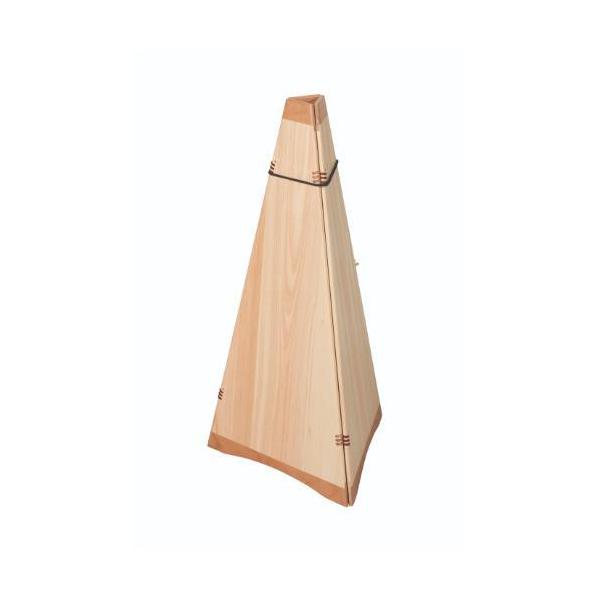 6-084-01/ひのき ウッドコーン 屋内用 約幅30/5.5×奥行30/5.5×高さ60cm/業務用/新品/送料無料
