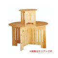 6-015-12/HP テーブル什器 丸(無塗装)大/小セット 約口径85×高さ50?/業務用/新品/送料無料