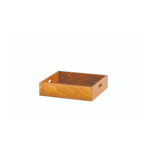6-019-15/HP 持ち手付き 木箱(無塗装)H100 メープル 約40×35×H10cm/業務用/新品/小物送料対象商品