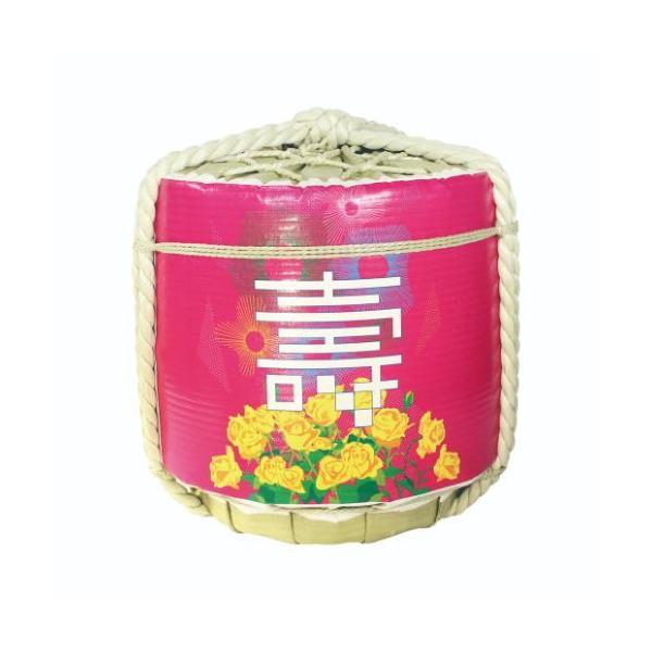 6-099-06/かざり 祝 菰樽 祝 花飾り 口径40×高さ44cm    容量18/業務用/新品/送料無料