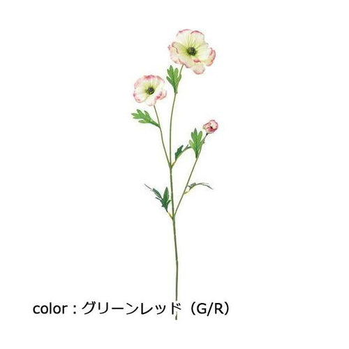 ポピー リュクスラナンキュラススプレー FA-7365 全長60cm・花径2.5～8.5cm