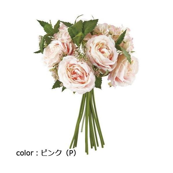 ポピー オールドローズミックスハンドルブーケ FB-2596 全長39cm・花径7～9cm