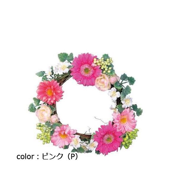 ポピー ガーベラリース FBC-8144 φ25cm・花径2～7.5cm