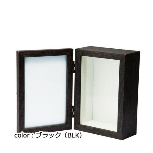 ポピー ボックス&フォトフレームM  MCT-006 オープン：W24cm×D5.5cm×H17cm クローズ：W12cm×D6.8cm×H17cm アレンジ面内寸：W9.5cm×D4.5cm×H14.5cm