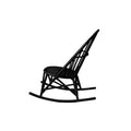 業務用椅子 WR lounge rocking chair/WR ラウンジロッキングチェア WC-02-ROC-BL 幅800×奥行940×高さ1010（ｍｍ）シート高430（ｍｍ）/業務用/新品/送料別