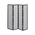 【KOEKI】和風衝立4連 JP-M180-4(BK)/新品/送料無料