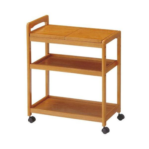 【KOEKI】木製キッチンワゴン KW-B590(BR)/新品/送料無料