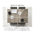 【組立品】BT-8541MGY 大理石調ダイニングテーブル 幅1200×奥行800×高さ720 (mm)/新品/送料無料