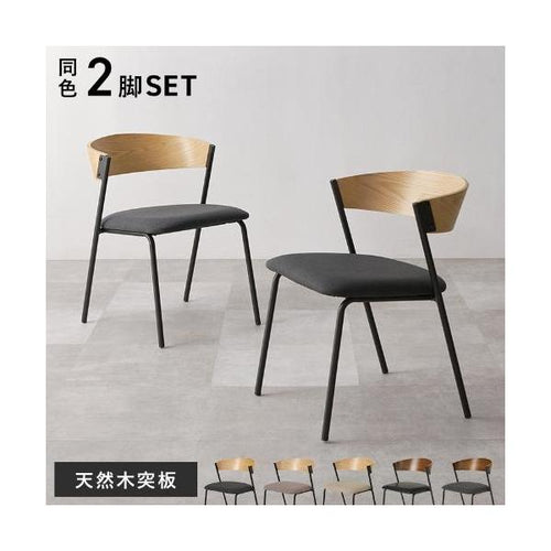 【組立品】LC-4834-2S ダイニングチェア 2脚セット 幅500×奥行545×高さ670 座面高さ:420(mm)/新品/送料無料