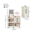 【組立品】RD-1416 大容量ドレッサーワゴン 幅395×奥行440×高さ800 (mm)/新品/送料無料