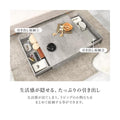 【組立品】VKT-7263 引き出し収納2杯 石目調テーブル 幅900×奥行900×高さ330 (mm)/新品/送料無料