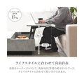 【組立品】VKT-7265 引き出し収納2杯リフトアップ天板 石目調テーブル 幅900×奥行900×高さ330 (mm)/新品/送料無料