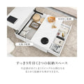 【組立品】VKT-7265 引き出し収納2杯リフトアップ天板 石目調テーブル 幅900×奥行900×高さ330 (mm)/新品/送料無料