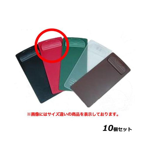 【10セット】TB 伝票クリップ 赤 大 1個