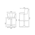 【即納可】UD5784-BARCHAIR-BL 昇降式バーチェア【テンポスオリジナル】幅505×奥行500×高さ815～1070 座面高さ：580～840(mm) 1年保証/業務用/新品/送料無料