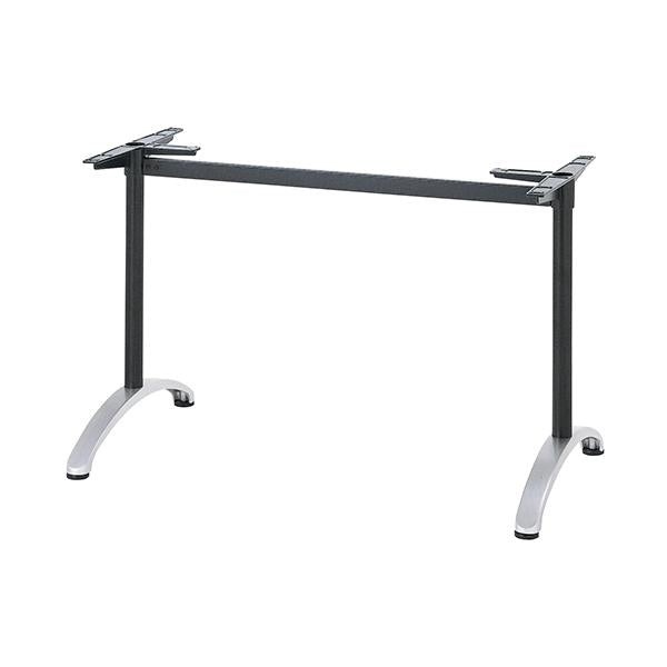 アルミ鋳物テーブル脚 ベースサイズ：A600×高さ700mm迄指定可×間口（芯々）1000mm 品番：BC-S-600 塗装カラー：14AM ポール：42φ