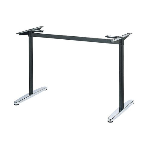 スチールベーステーブル脚 ベースサイズ：A560×高さ700mm迄指定可×間口（芯々）1600mm 品番：BT-SS-560 塗装カラー：14 ポール：42φ