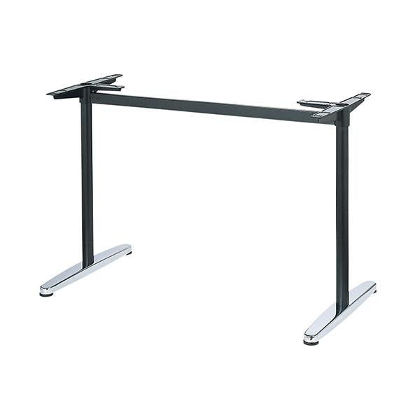 スチールベーステーブル脚 ベースサイズ：A560×高さ700mm迄指定可×間口（芯々）1600mm 品番：BT-SS-560 塗装カラー：14 ポール：42φ
