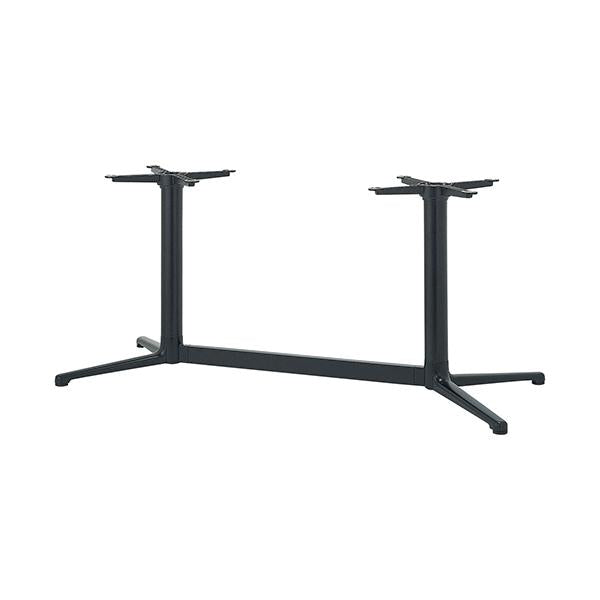 アルミダイキャストテーブル脚 ベースサイズ：A445×B220×高さ700mm迄指定可×間口（芯々）1000mm 品番：BT-V-300 塗装カラー：44 ポール：76φ