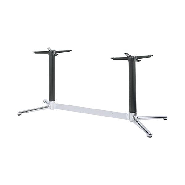アルミダイキャストテーブル脚 ベースサイズ：A585×B292×高さ700mm迄指定可×間口（芯々）1000mm 品番：BT-V-400 塗装カラー：14 ポール：76φ