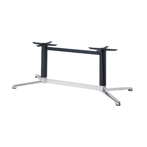 アルミダイキャストテーブル脚 ベースサイズ：A730×B365×高さ700mm迄指定可×間口（芯々）1000mm 品番：BT-V-500-L 塗装カラー：14 ポール：101φ