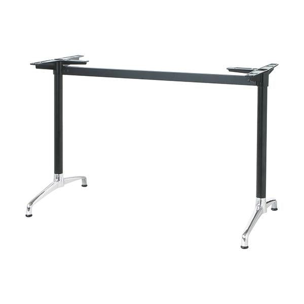 アルミ鋳物テーブル脚 ベースサイズ：A603×高さ700mm迄指定可×間口（芯々）1600mm 品番：CL-AS-600 塗装カラー：14 ポール：42φ